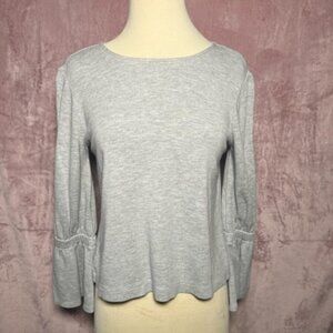 Womens Gray Bell Long Sleeve Gray Ann Taylor Size SP